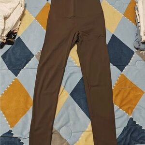 Brown High-Waisted Leggings